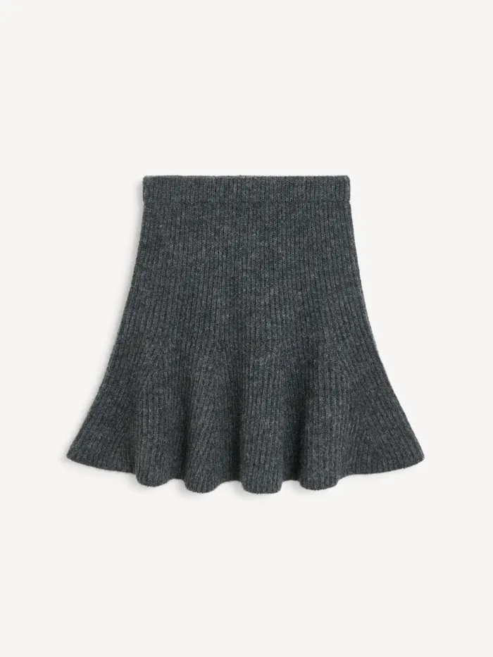 Dox Mini Skirt Grey Melange Women By Malene Birger Skirts