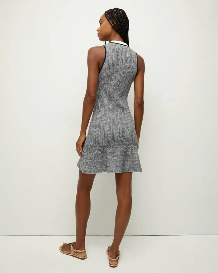 Dresses Shop Veronica Beard Nyle Knit Dress Navy Multi