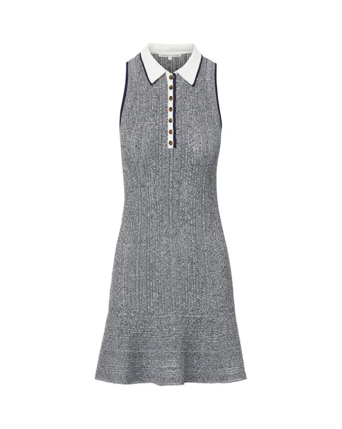 Dresses Shop Veronica Beard Nyle Knit Dress Navy Multi