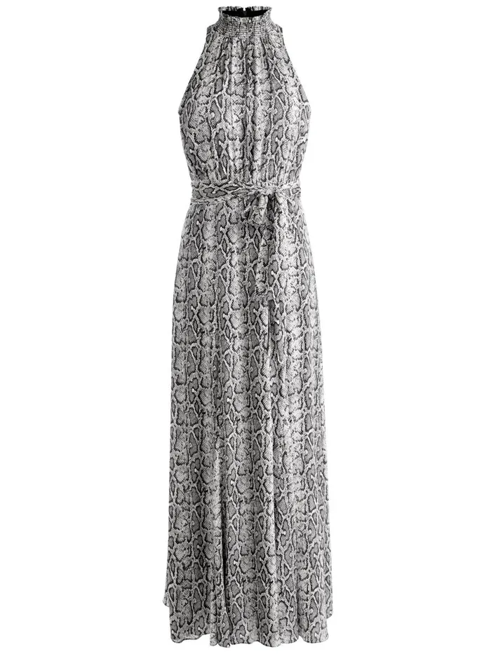 Dresses Women Alice Olivia DITA SMOCKED NECK GODET MAXI DRESS Floral Dreams