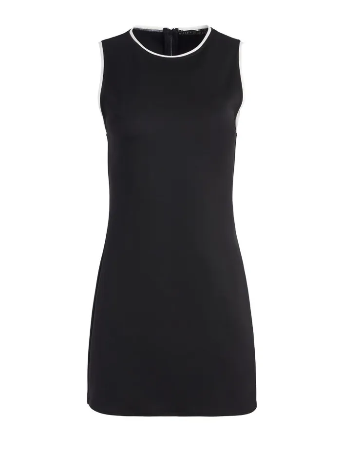 Dresses Women Alice Olivia EDRIS SLEEVELESS MINI DRESS Blackoff White