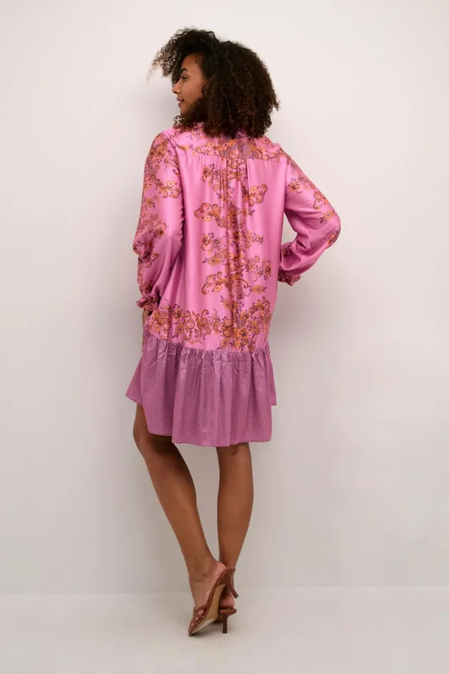 Dresses Women CULTURE CUarina Dress Phlox Pink Graphic