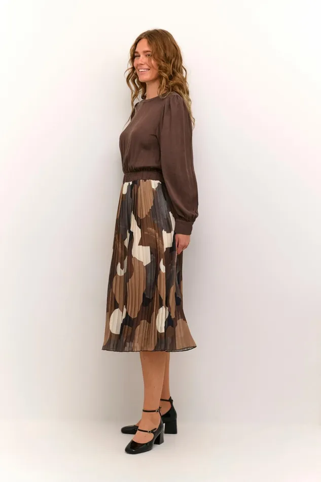 Dresses Women CULTURE CUcarly Dress Brown Art