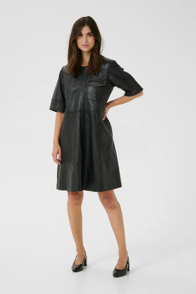 Dresses Women CULTURE CUclaudette Leather Dress