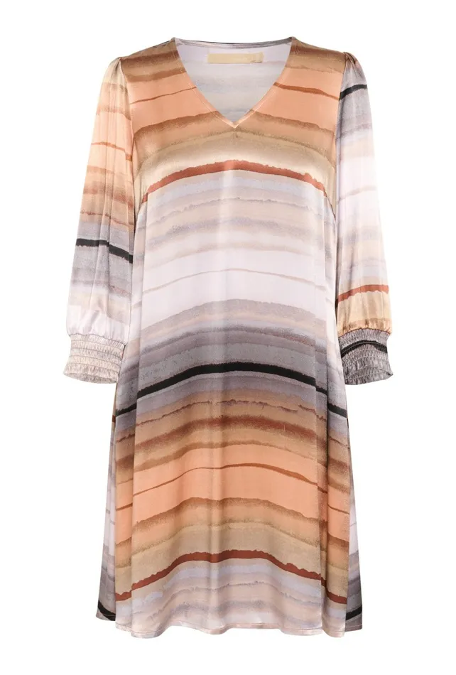 Dresses Women CULTURE CUibla Dress Rust Stribes