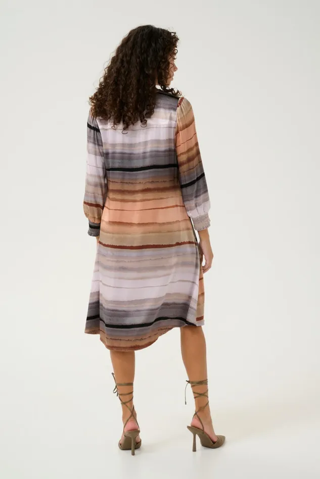 Dresses Women CULTURE CUibla Dress Rust Stribes