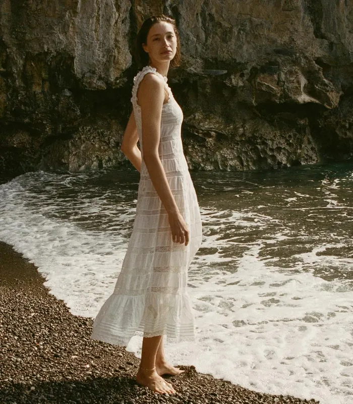 Dresses Women DEN Angeletta Dress Salt Dresses Women DEN Angeletta Dress Salt