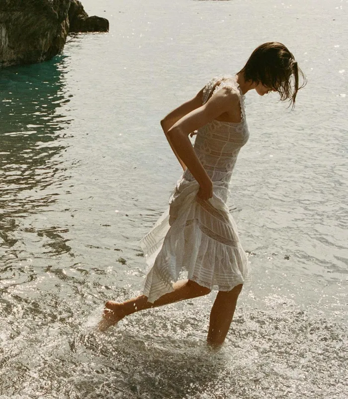 Dresses Women DEN Angeletta Dress Salt Dresses Women DEN Angeletta Dress Salt