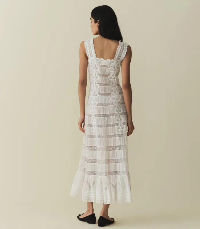 Dresses Women DEN Angeletta Dress Salt Dresses Women DEN Angeletta Dress Salt