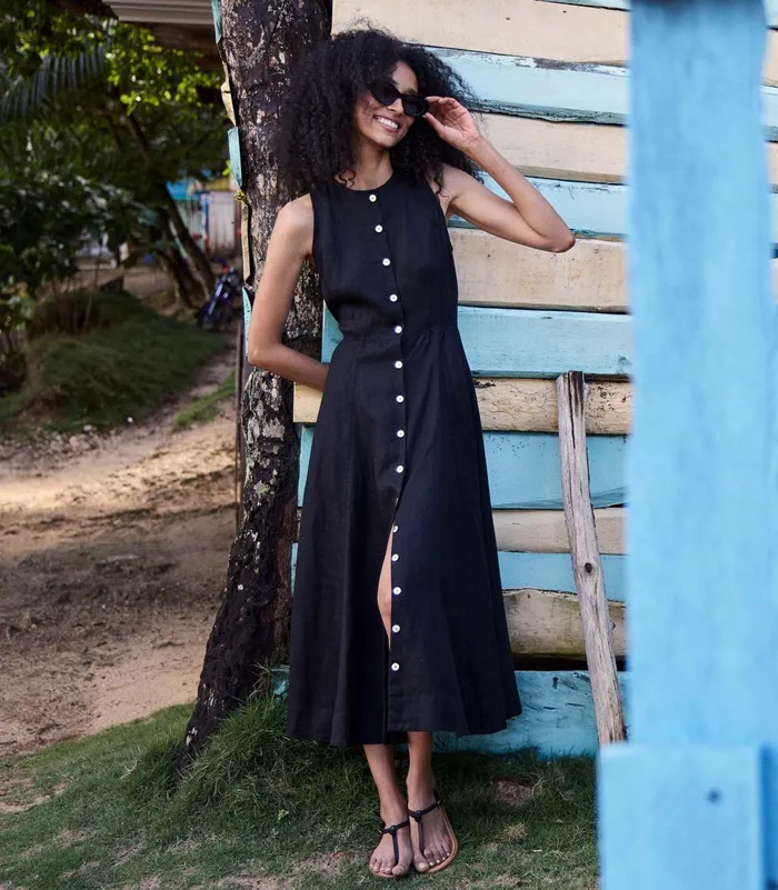 Dresses Women DEN Bryony Dress Black Dresses Women DEN Bryony Dress Black