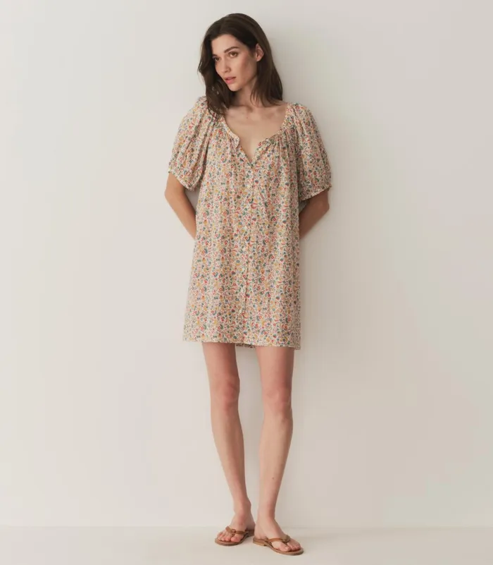 Dresses Women DEN Josette Dress Wild Clover Floral Dresses Women DEN Josette Dress Wild Clover Floral