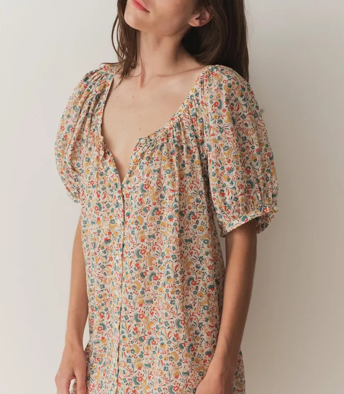 Dresses Women DEN Josette Dress Wild Clover Floral Dresses Women DEN Josette Dress Wild Clover Floral