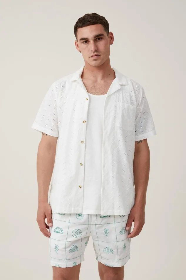 Easy Short Green Grid Men Cotton On Shorts