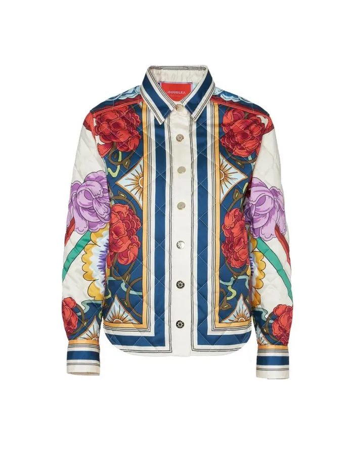Edie Jacket Place Taormina Place Ivory Women La Double J Outerwear Edie Jacket Place Taormina Place Ivory Women La Double J Outerwear