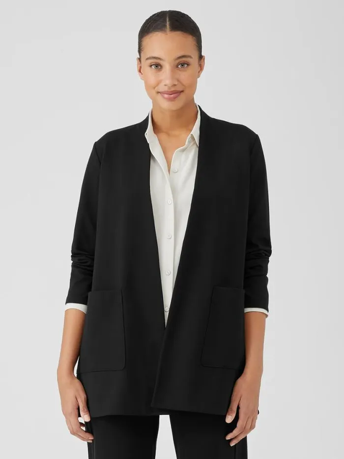 Eileen Fisher Jackets Coats and Vests Washable Flex Ponte High Collar Jacket Black 8211 Shop Eileen Fisher Jackets Coats and Vests Washable Flex Ponte High Collar Jacket Black 8211 Shop