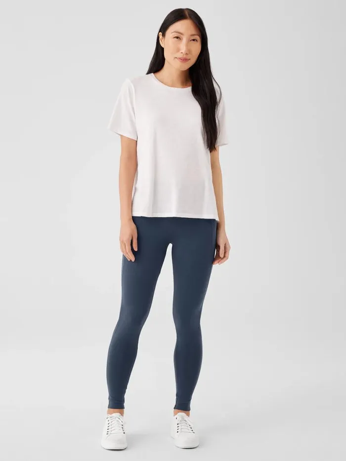 Eileen Fisher Pants Shorts and Jumpsuits Pima Cotton Stretch Jersey HighWaisted Leggings Ocean 8211 Shop Eileen Fisher Pants Shorts and Jumpsuits Pima Cotton Stretch Jersey HighWaisted Leggings Ocean 8211 Shop