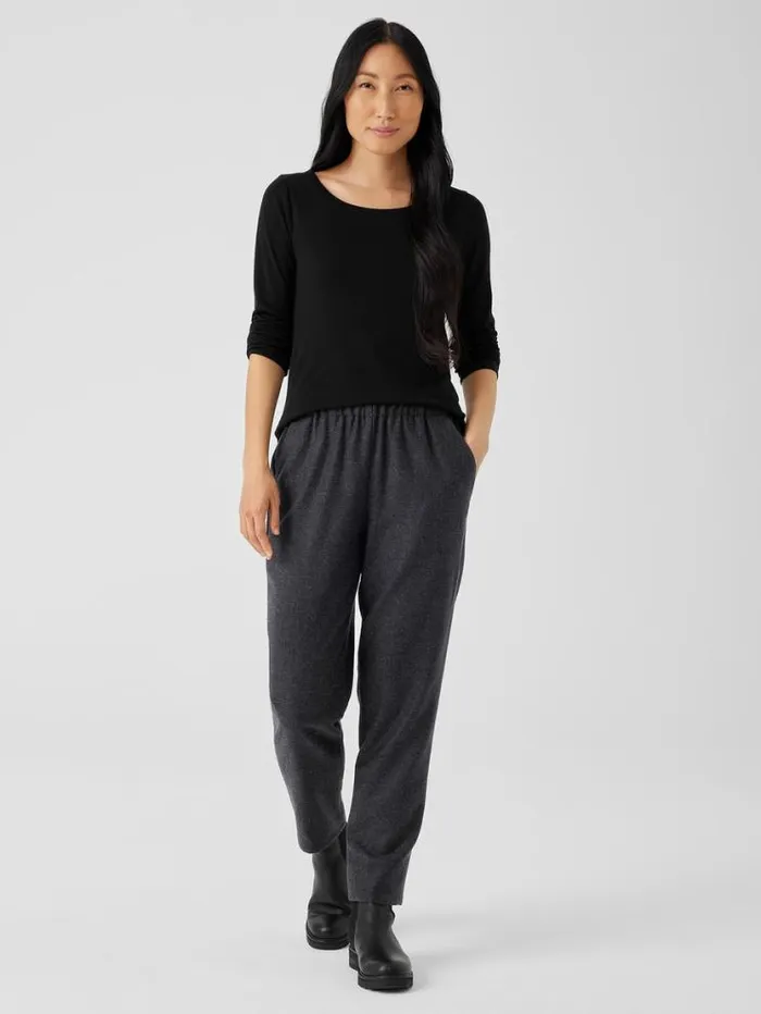 Eileen Fisher Pants Shorts and Jumpsuits Soft Wool Flannel Tapered Pant Charcoal 8211 Shop Eileen Fisher Pants Shorts and Jumpsuits Soft Wool Flannel Tapered Pant Charcoal 8211 Shop