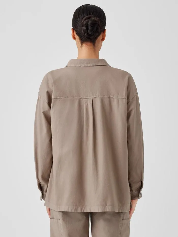Eileen Fisher Petite Cotton Hemp Stretch Shirt Jacket Briar 8211 Shop