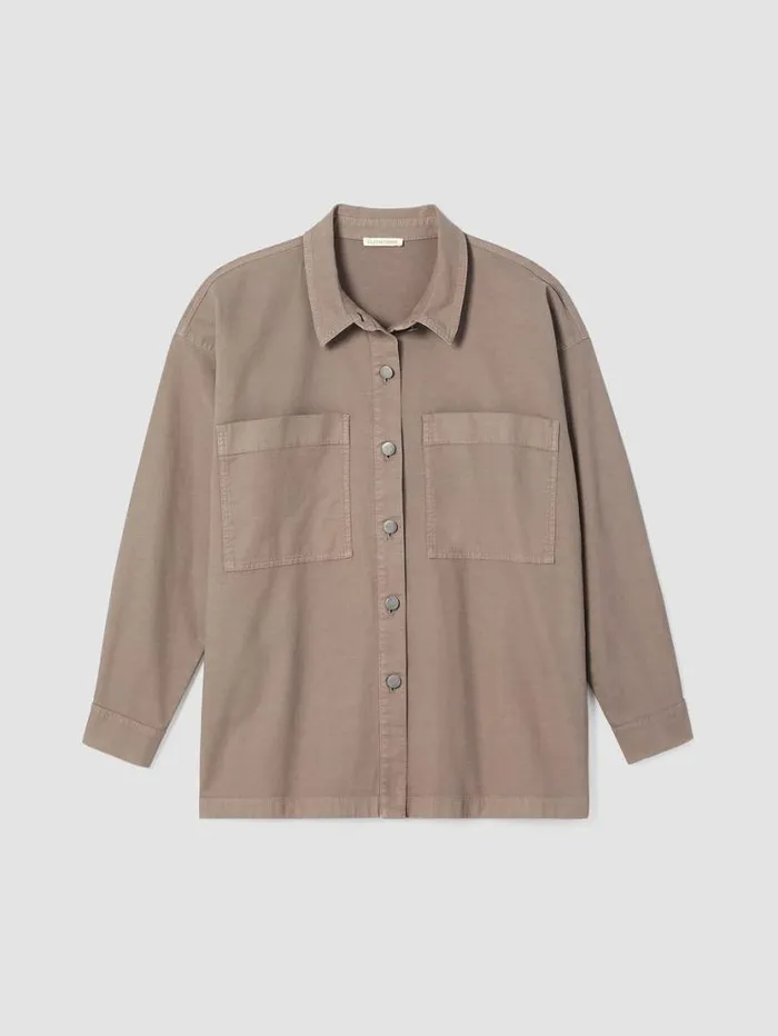 Eileen Fisher Petite Cotton Hemp Stretch Shirt Jacket Briar 8211 Shop