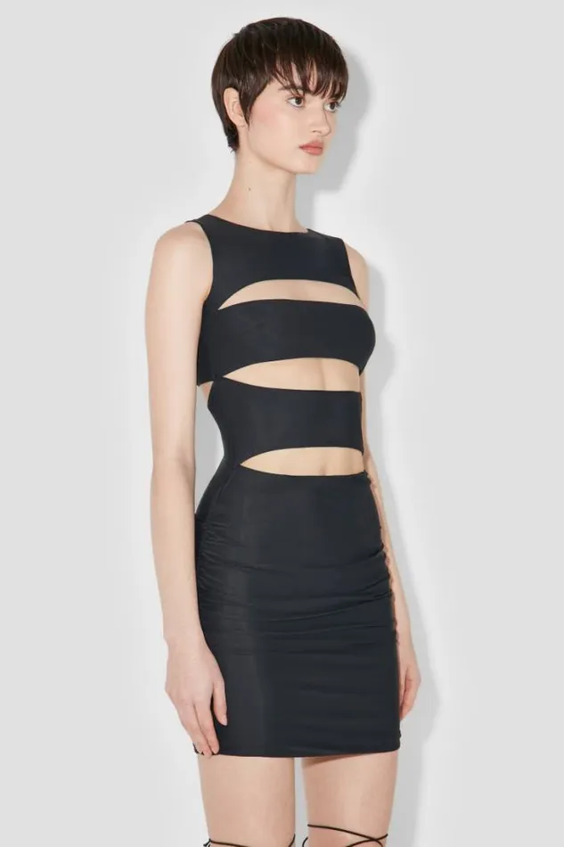 Elena Tank Mini Dress Black Women MISBHV Dresses