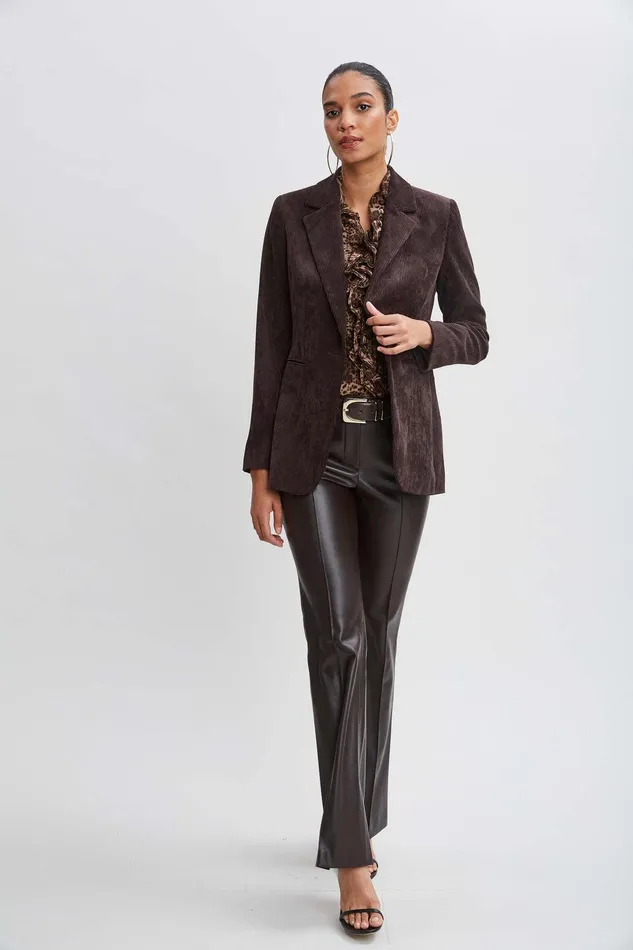 Elie Tahari Crinkle Chiffon Safari Blouson Shirt Multi Women Tops