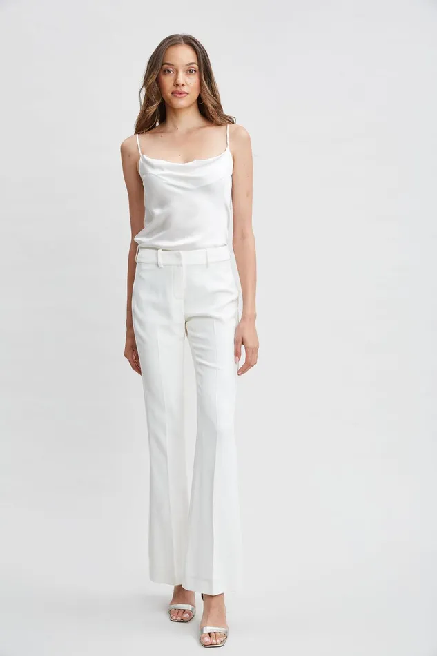 Elie Tahari Fit and Flare Pant Foam Women Bottoms