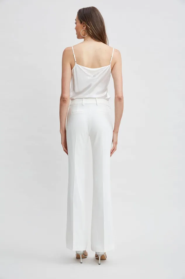 Elie Tahari Fit and Flare Pant Foam Women Bottoms