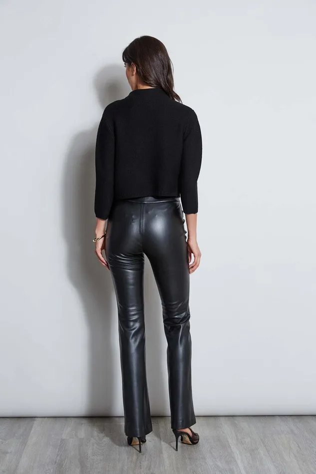 Elie Tahari Two Button Wool Sweater Black Women Tops