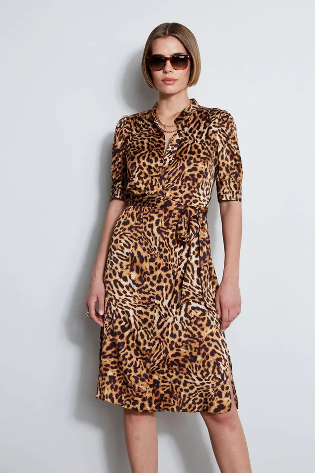 Elie Tahari Wildcat Shirt Dress Multi Women Dresses and Jumpsuits
