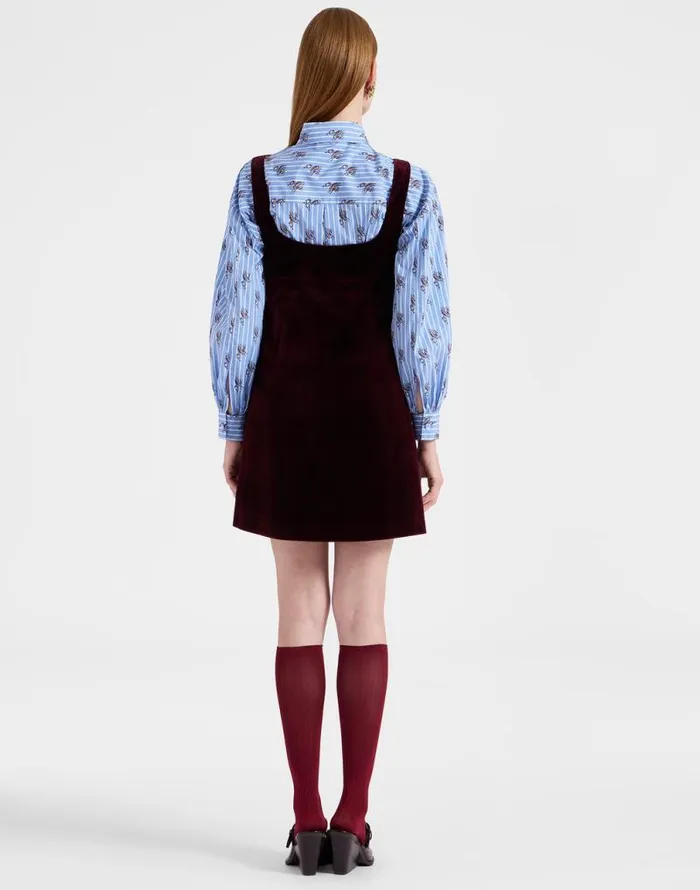 Ella Mini Dress Solid Burgundy Women La Double J Dresses Ella Mini Dress Solid Burgundy Women La Double J Dresses