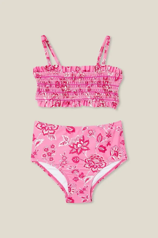 Elsie Bikini Pink Gerberafrida Folk Floral Girls Cotton On Swimwear