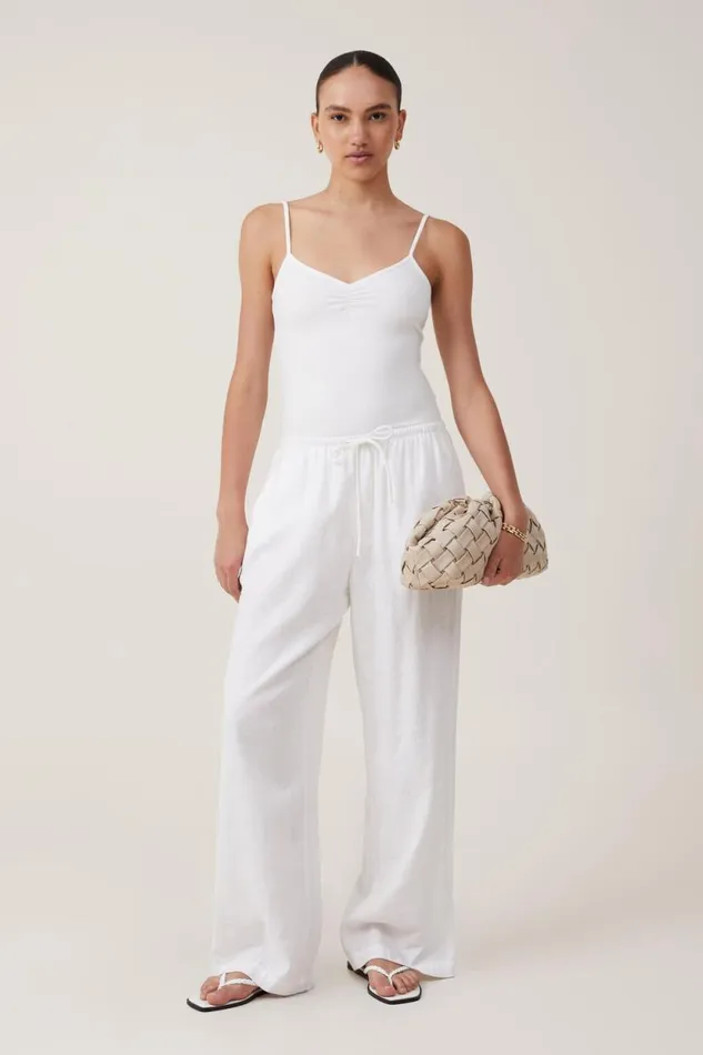 Emily Ballet Back Bodysuit Natural White Women Cotton On Tops