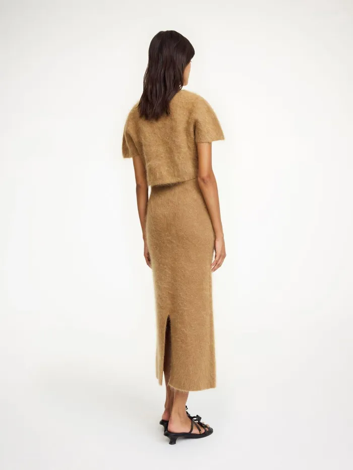 Estille Midi Skirt Tobacco Brown Women By Malene Birger Knitwear