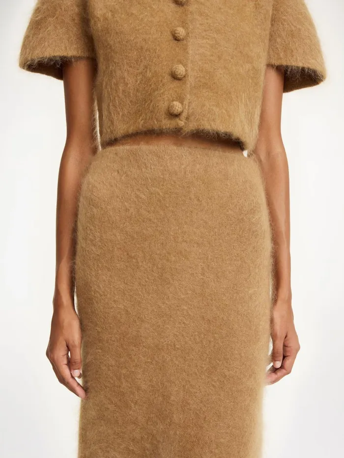 Estille Midi Skirt Tobacco Brown Women By Malene Birger Knitwear