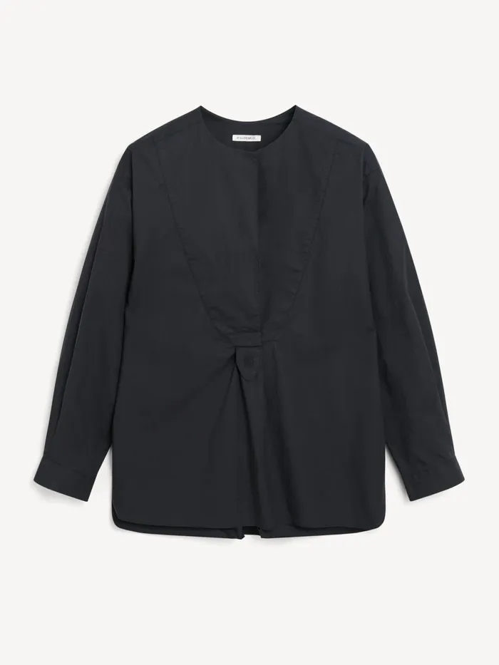 Fayette Organic Cotton Shirt Black Women By Malene Birger Tops and Blouses