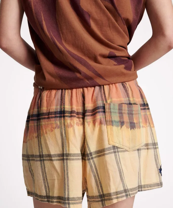 FLANNEL STUDDED BOXER SHORTS Women One Teaspoon Bottoms FLANNEL STUDDED BOXER SHORTS Women One Teaspoon Bottoms