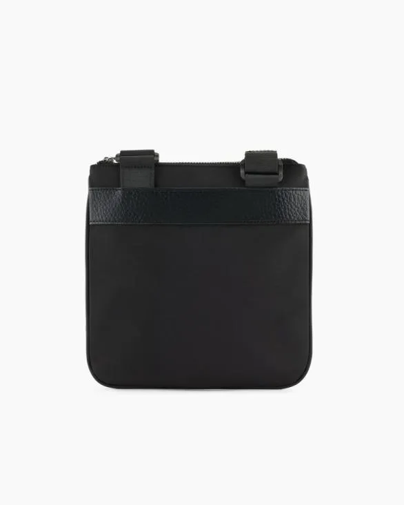 Flat Shoulder Bag With Logo Black Men Armani Crossbody Bags Flat Shoulder Bag With Logo Black Men Armani Crossbody Bags