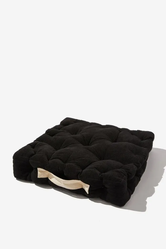 Floor Cushion Black Corduroy Men Cotton On Gifting