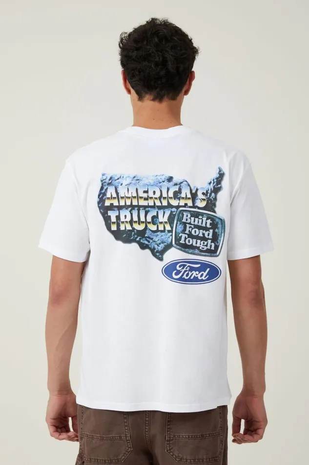 Ford Loose Fit TShirt Lcn For Whiteamerica S Truck Men Cotton On Tees and Tanks Ford Loose Fit TShirt Lcn For Whiteamerica S Truck Men Cotton On Tees and Tanks