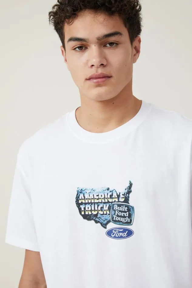 Ford Loose Fit TShirt Lcn For Whiteamerica S Truck Men Cotton On Tees and Tanks Ford Loose Fit TShirt Lcn For Whiteamerica S Truck Men Cotton On Tees and Tanks
