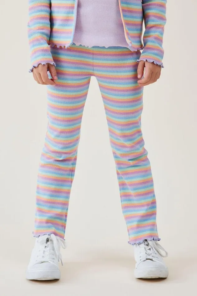 Francine Flare Pant Rainbow Stripe Girls Cotton On Leggings Pants and Jeans