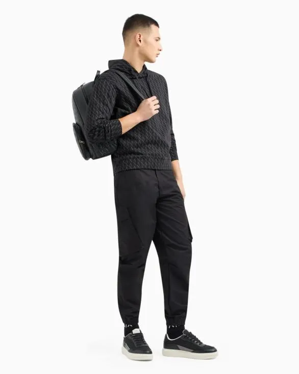 French Terry Sweatshirt Black Men Armani Sweatshirts French Terry Sweatshirt Black Men Armani Sweatshirts