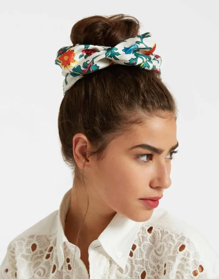 Giga Scrunchie Dragonflower Mini Multicolor Women La Double J Hair Accessories Giga Scrunchie Dragonflower Mini Multicolor Women La Double J Hair Accessories