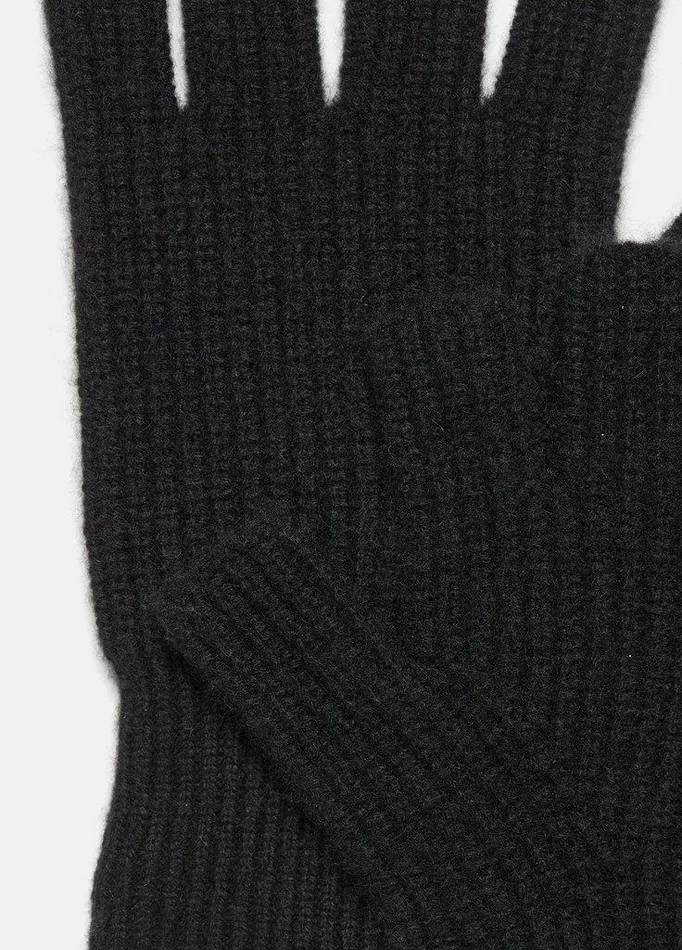Gloves Women Vince Plush Cashmere RibKnit Fingerless Glove Black Gloves Women Vince Plush Cashmere RibKnit Fingerless Glove Black