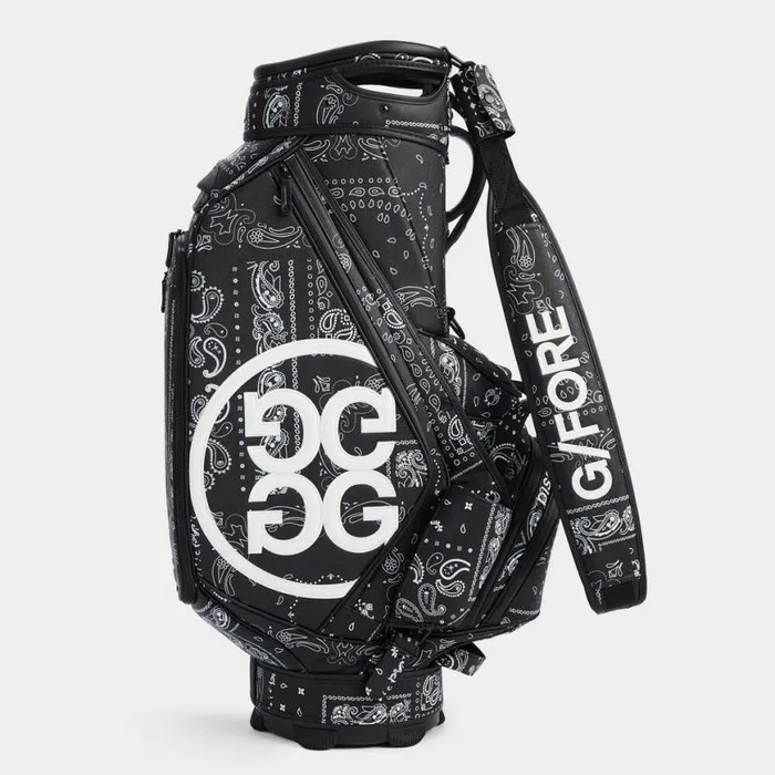 Golf Bags MenWomen GFORE SAFFIANO BANDANA PRINT TOUR GOLF BAG Onyx Golf Bags MenWomen GFORE SAFFIANO BANDANA PRINT TOUR GOLF BAG Onyx