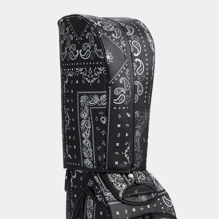 Golf Bags MenWomen GFORE SAFFIANO BANDANA PRINT TOUR GOLF BAG Onyx Golf Bags MenWomen GFORE SAFFIANO BANDANA PRINT TOUR GOLF BAG Onyx