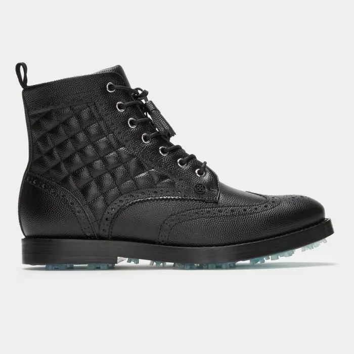 Golf Shoes Women GFORE GALLIVANTER QUILTED PEBBLE LEATHER LUXE SOLE GOLF BOOT Onyx Golf Shoes Women GFORE GALLIVANTER QUILTED PEBBLE LEATHER LUXE SOLE GOLF BOOT Onyx