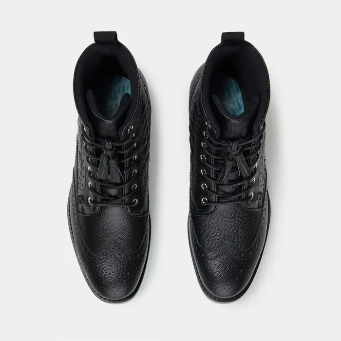Golf Shoes Women GFORE GALLIVANTER QUILTED PEBBLE LEATHER LUXE SOLE GOLF BOOT Onyx Golf Shoes Women GFORE GALLIVANTER QUILTED PEBBLE LEATHER LUXE SOLE GOLF BOOT Onyx