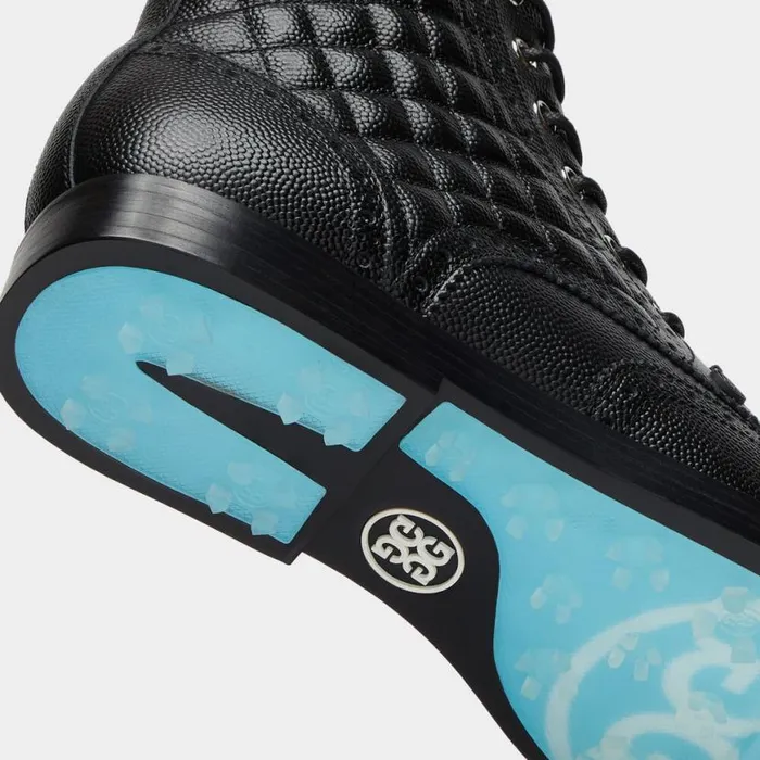 Golf Shoes Women GFORE GALLIVANTER QUILTED PEBBLE LEATHER LUXE SOLE GOLF BOOT Onyx Golf Shoes Women GFORE GALLIVANTER QUILTED PEBBLE LEATHER LUXE SOLE GOLF BOOT Onyx
