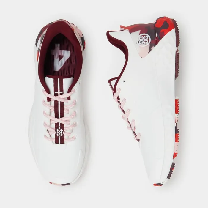 Golf Shoes Women GFORE MG4 CAMO CONTRAST GOLF SHOE Snow Cabernet Golf Shoes Women GFORE MG4 CAMO CONTRAST GOLF SHOE Snow Cabernet